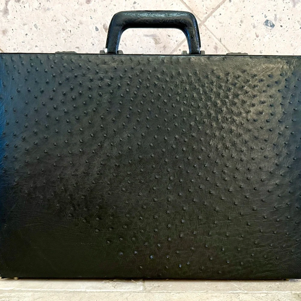 Vintage Ostrich Briefcase - Picture 2 of 8